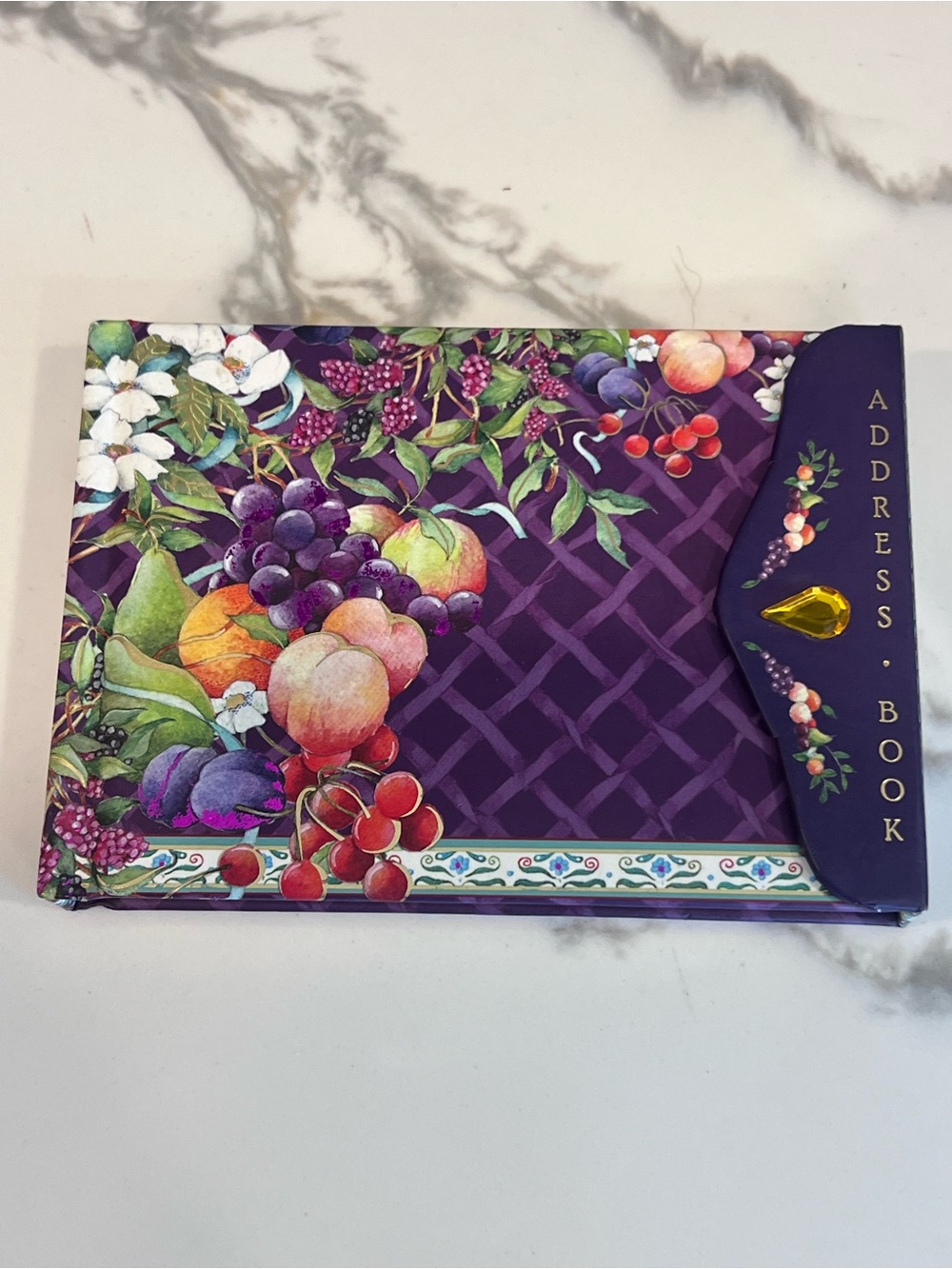 Vintage Pictura Indigo Moon Series Mini Address Book